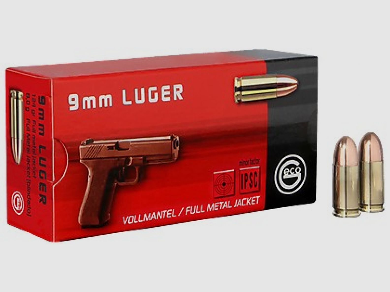 9×19 FMJ 8g / 124gr
