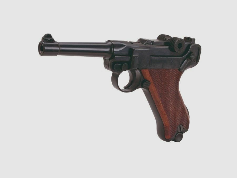 ME-Sportwaffen ME Mod. P08 pistola a salve 9 mm P.A.K. nera brunita