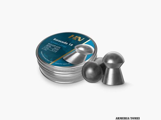 PALLINI ARIA COMPRESSA – H&N BARACUDA 18 5,5MM / .22 CAL 1,175g 18.13gr (200pz)