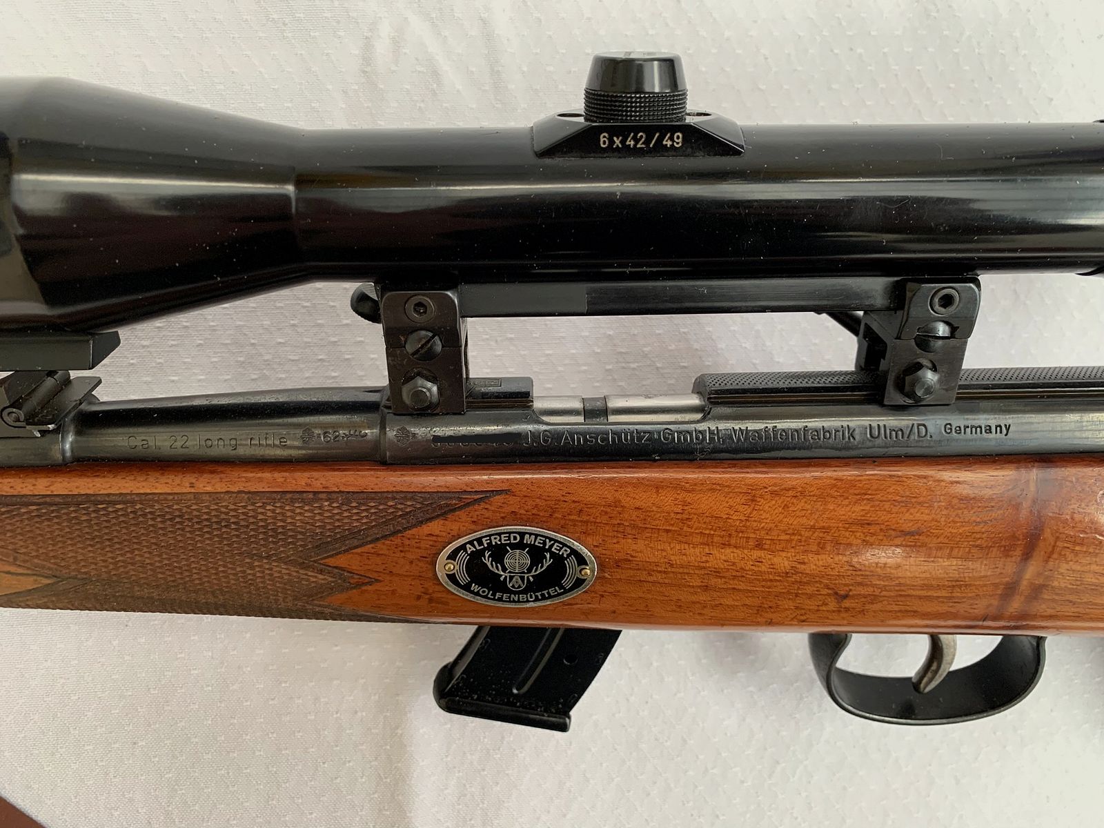 Kleinkalibergewehr Anschütz 1416 mit Zielfernrohr – Kaliber .22lr