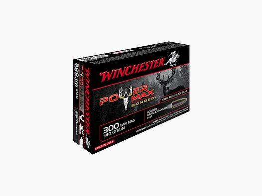 Munitions Winchester 300 WM power max bonded 180gr