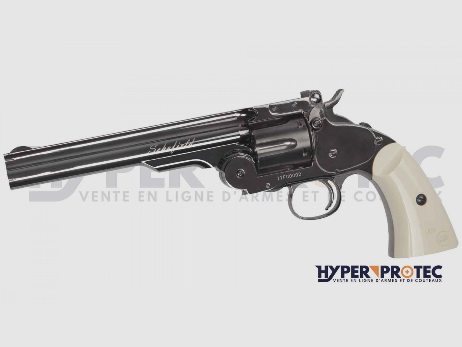 Schofield 6” Revolver mit Stahlkugeln in Stahlgrau, Bild 2 von 2