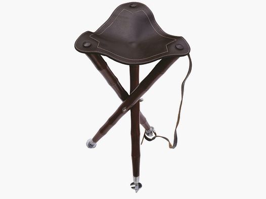 Lovergreen Outdoor Motiv Dreifuß aus Leder und Holz