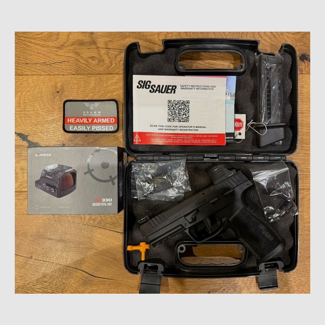 SIG SAUER P322 Black HV with Aimwin PE330
