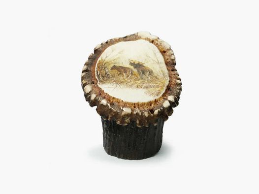 PUMA Messerständer, Elchbrunft, Unikat