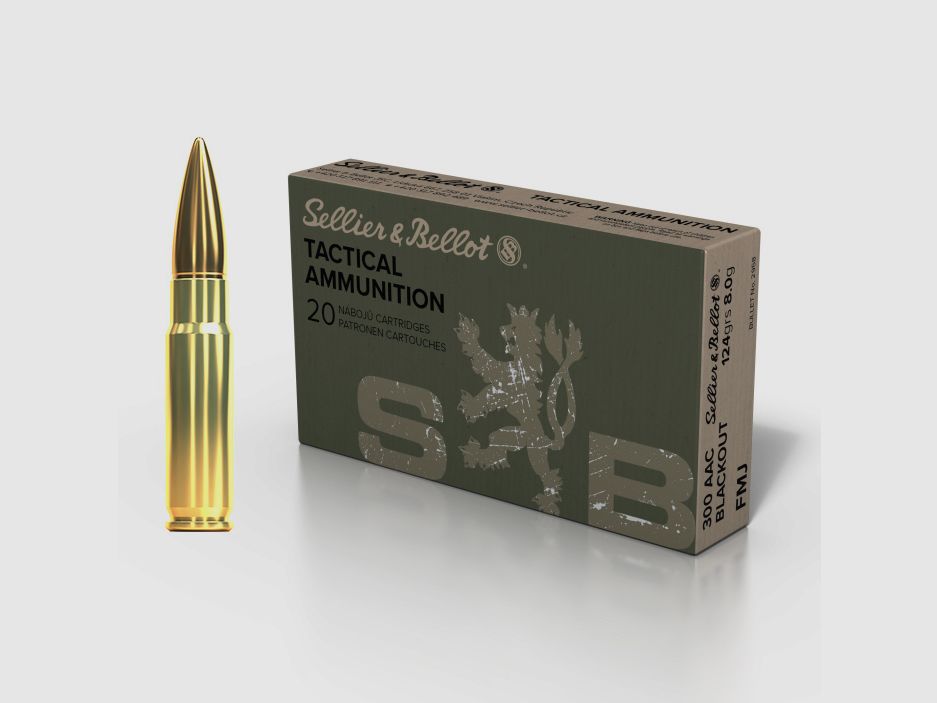 S&B Training FMJ .300 Blackout 8g