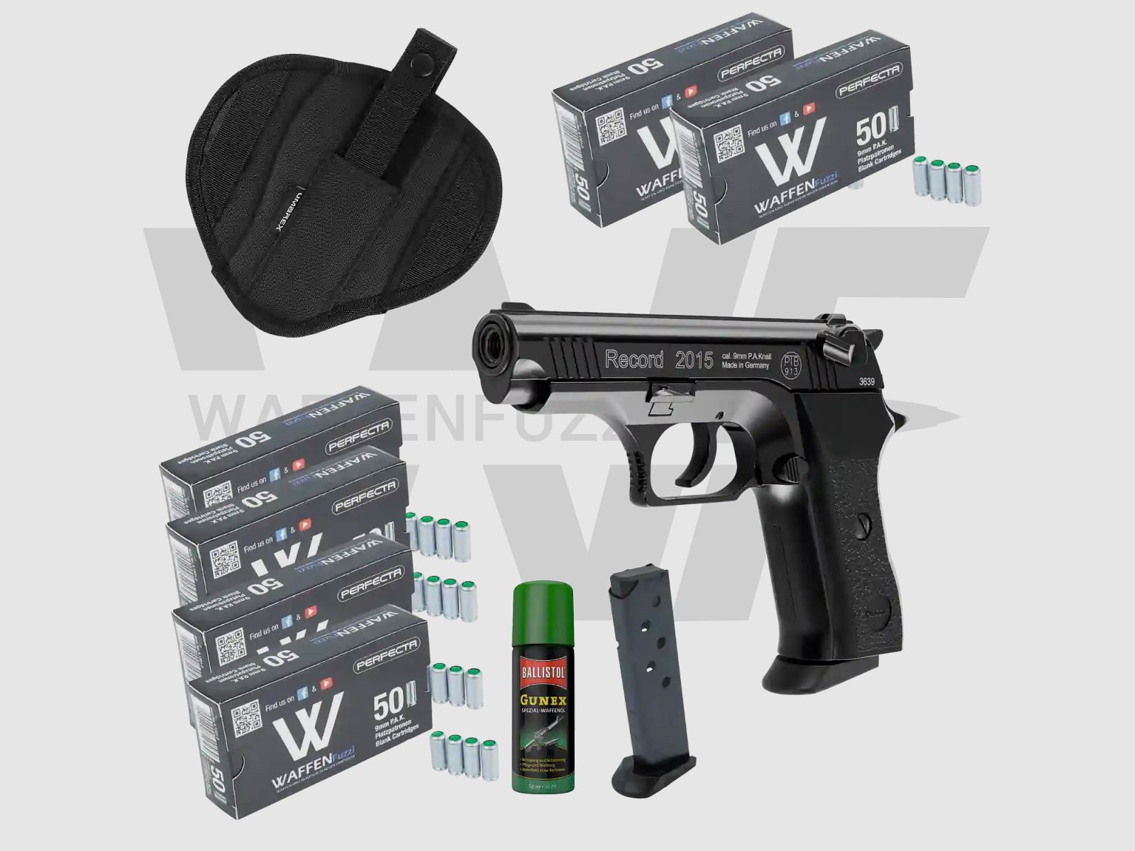 Record 2015 Schreckschusspistolen Set "L" Kaliber 9mm PAK