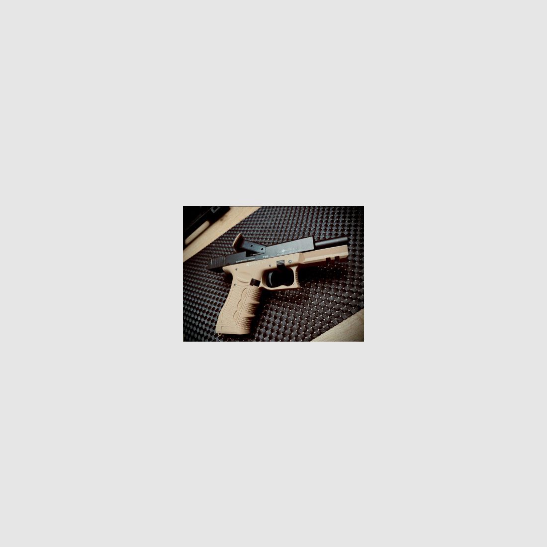 Zoraki 917 Desert TAN pistolet à blanc 9 mm P.A.K. PTB 1023 avec mallette