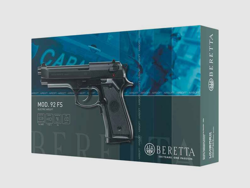 Airsoft Pistole Beretta M92FS Kaliber 6m mB elektrisch