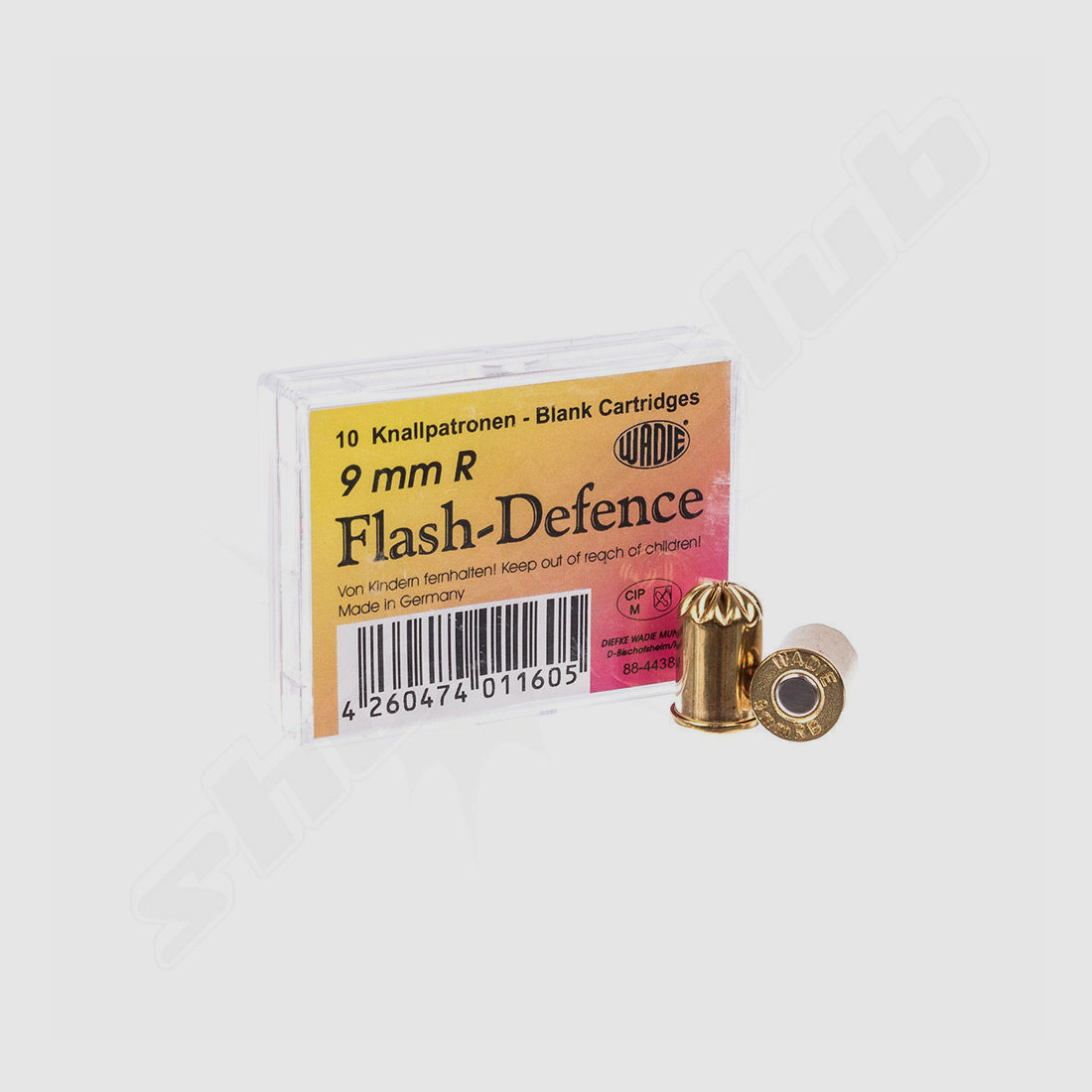 Wadie Flash Defense - Revolver Knallpatronen - Kal. 9mm R -