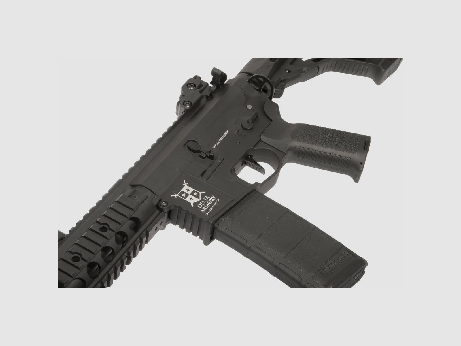 AR15 SilentOps CQB ALPHA EAGLE Black HPA Airsoft Rifle Free from 18 Years | Delta Armory, image 2 of 10