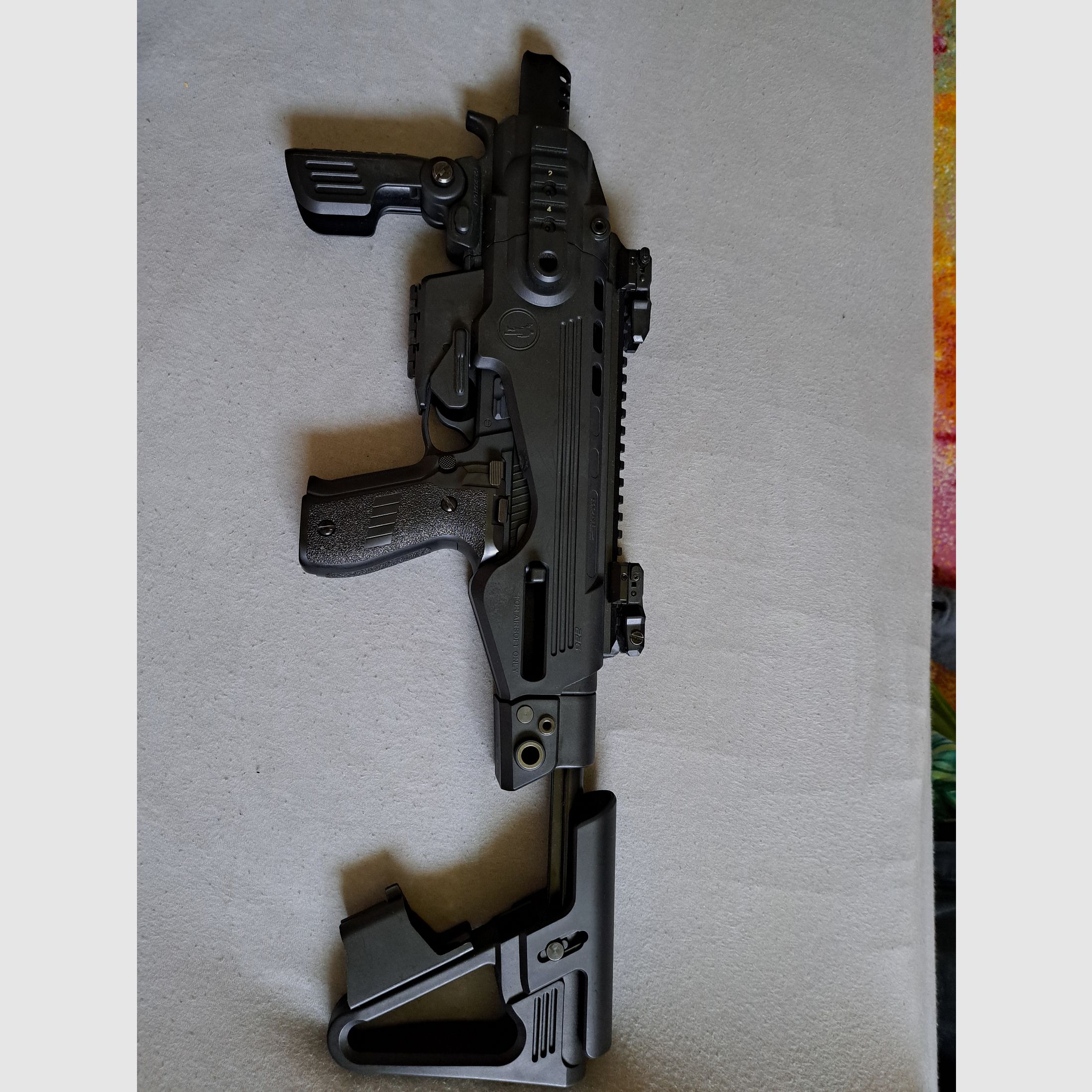 WE P226 GBB mit Carabine Kit