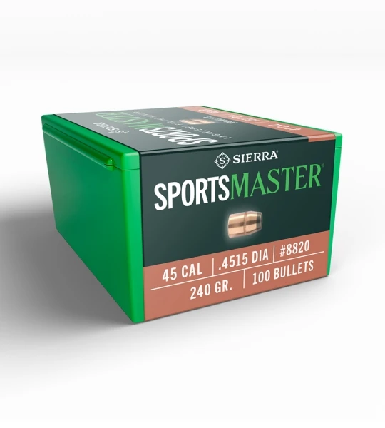 Sierra SportsMaster .45 / .451 15,6 g / 240 gr JHC Geschosse – 100 Stück #8820, Bild 2 von 2