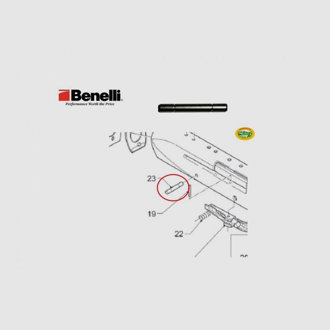 BENELLI Befestigungsbolzen Guardia Kal.12 - 015A