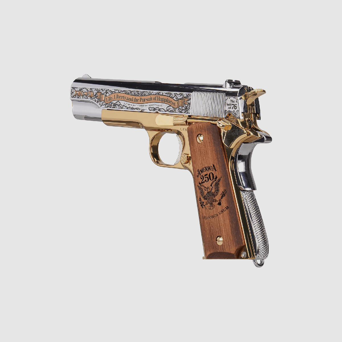 GPM1911 America's 250th Edition Gas Blow Back Pistol – Gold / Silver -F- | G&G, image 3 of 11