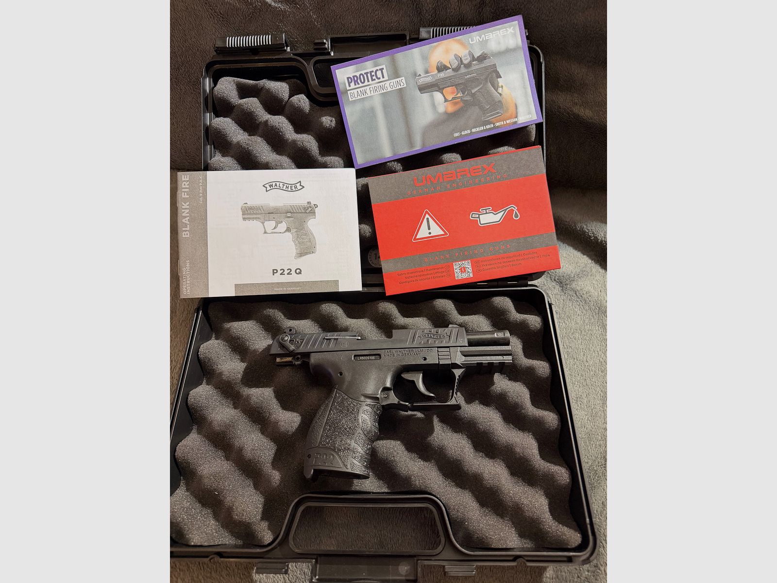 Umarex „Walther P22Q“ pistolet à blanc 9mm P.A.K. noir