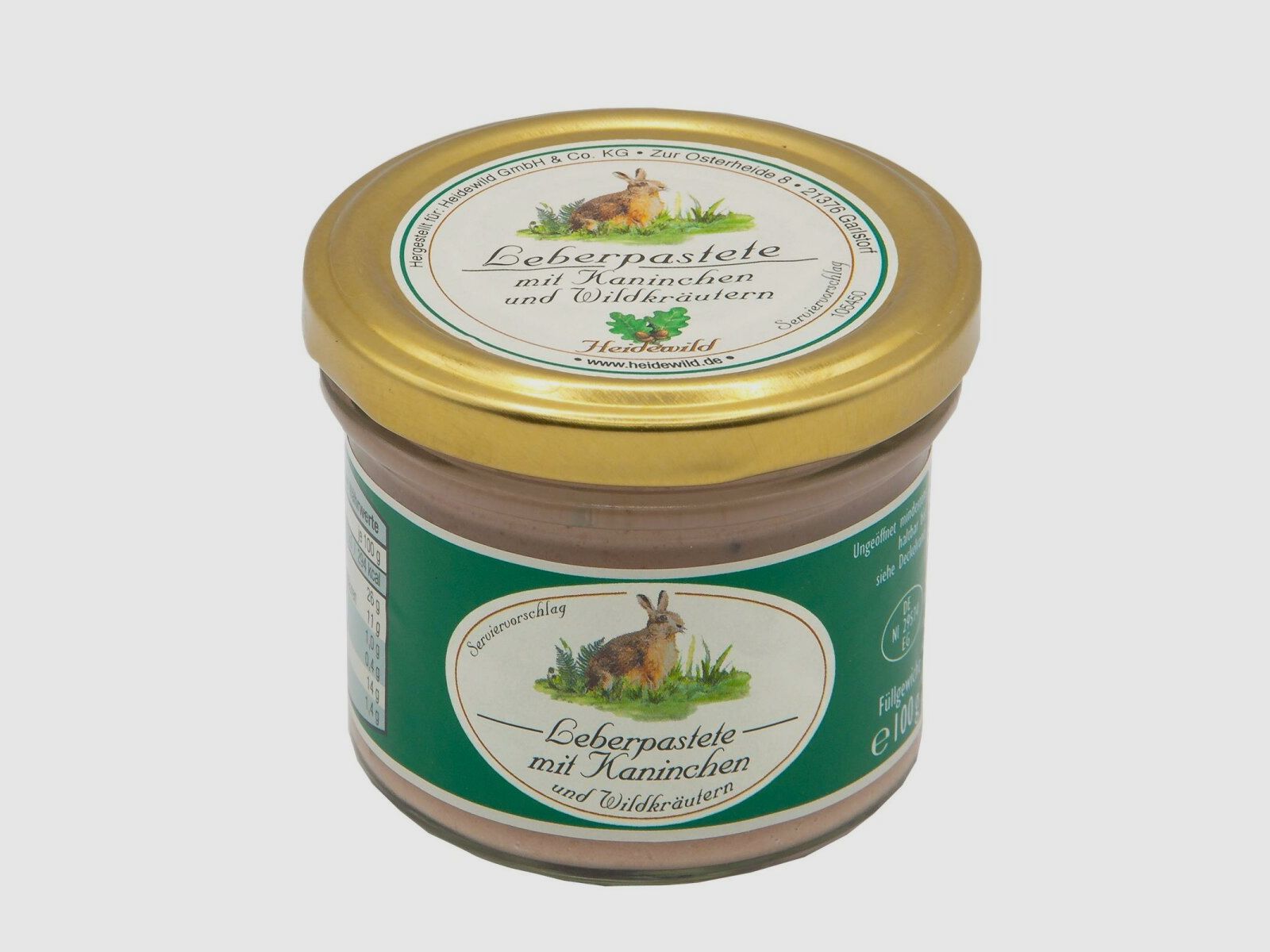 Heidewild Leberpastete mit Kaninchen und Wildkräutern