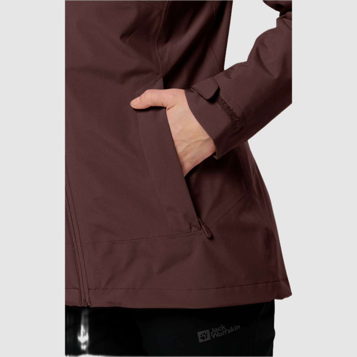 JACK WOLFSKIN Moonrise 3in1 Jacke W Dark Maroon