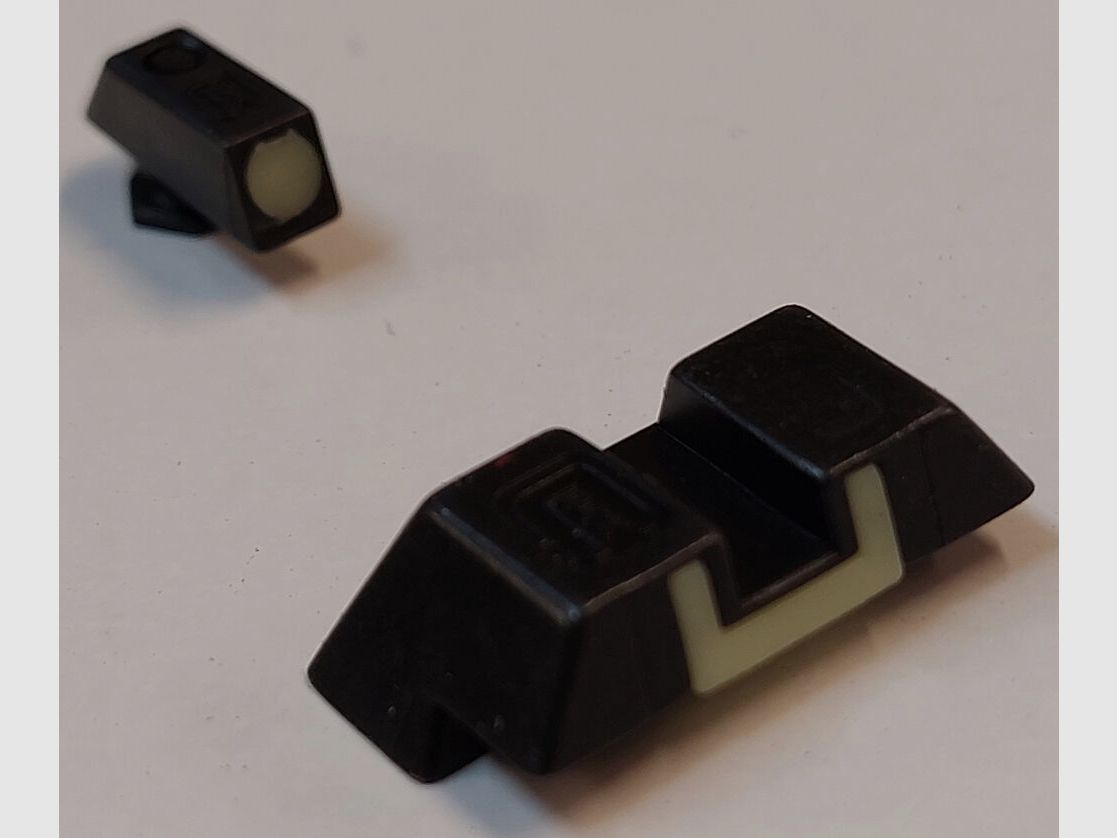 Set de visée Glock Glock en acier luminescent, hausse 6.1 et guidon 4.1