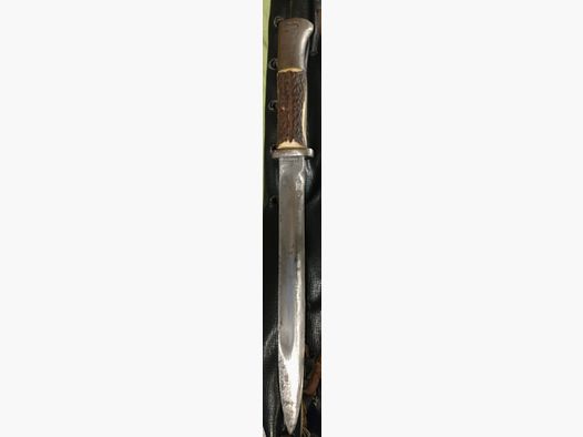 Bajoneta M 84/98 "W18" Fabricante: J.A. Henckels Zwillingswerke, empuñaduras de cuerno