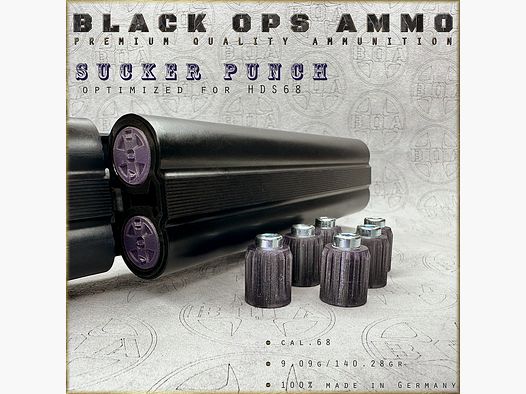 8x Sucker Punch Heavy Duty BLACK OPS AMMO Umarex TS HDS 68 s cal.68 Munition HDS68  TS68