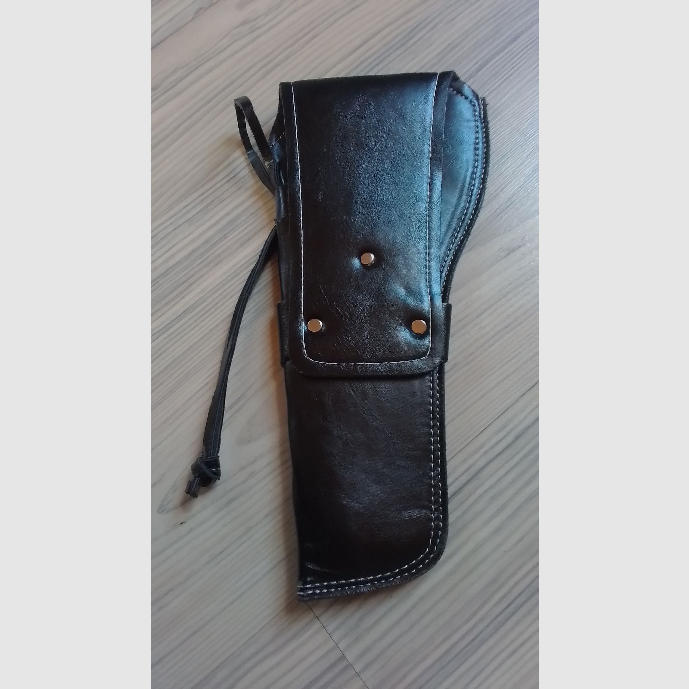 Funda de pistola de cuero sintético Colt SAA negra - NUEVO -
