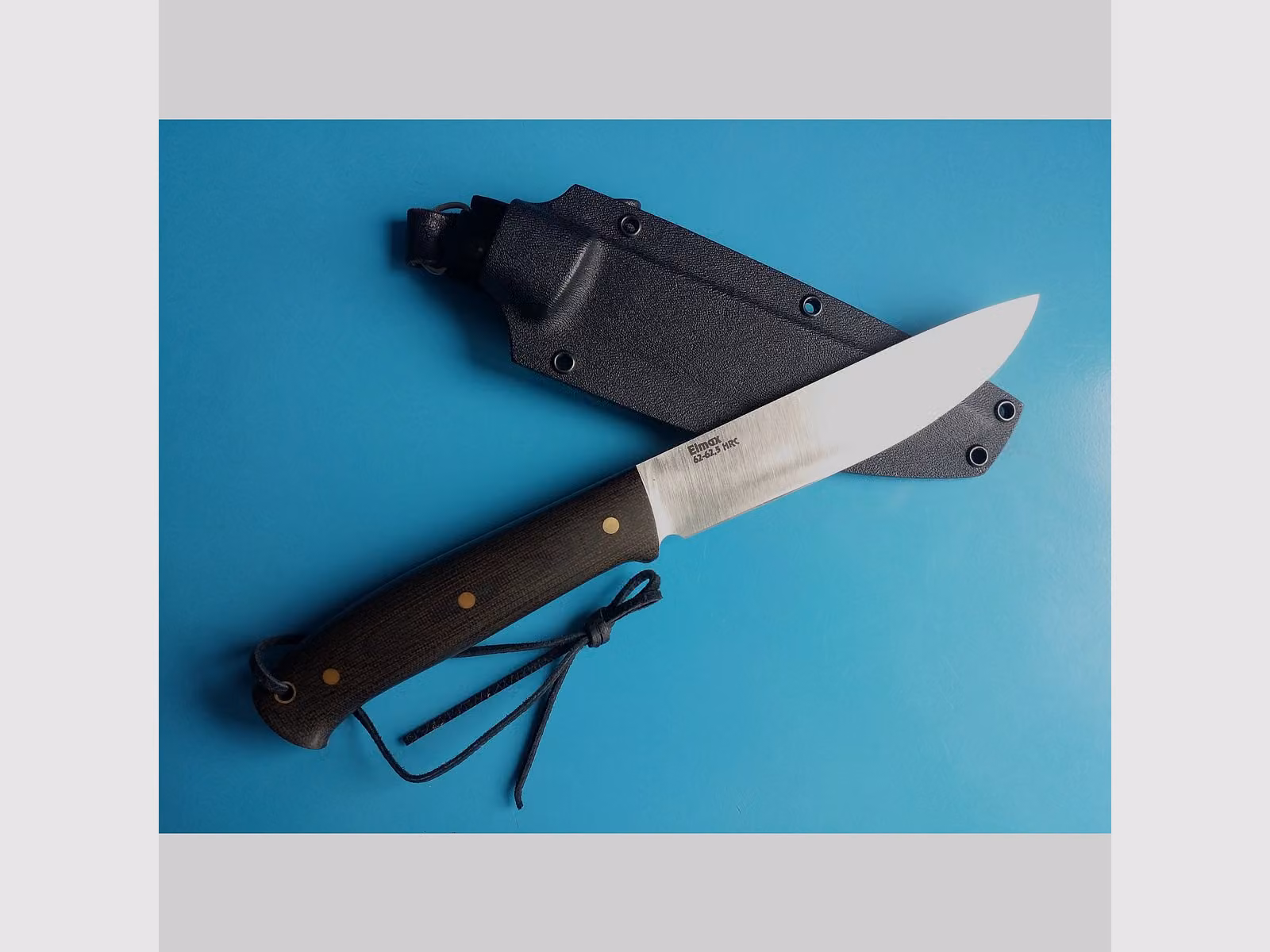 Coltello fatto a mano da -HighlandeR-, realizzato in acciaio Elmax in polveremetallurgia., immagine 2 di 6