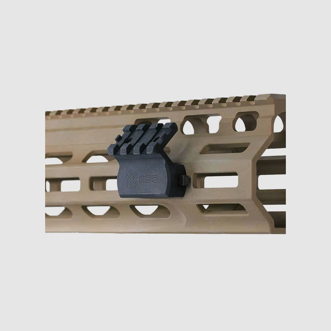 KDG Kinect M-LOK Offset Mount with Picatinny 3 Slots Black