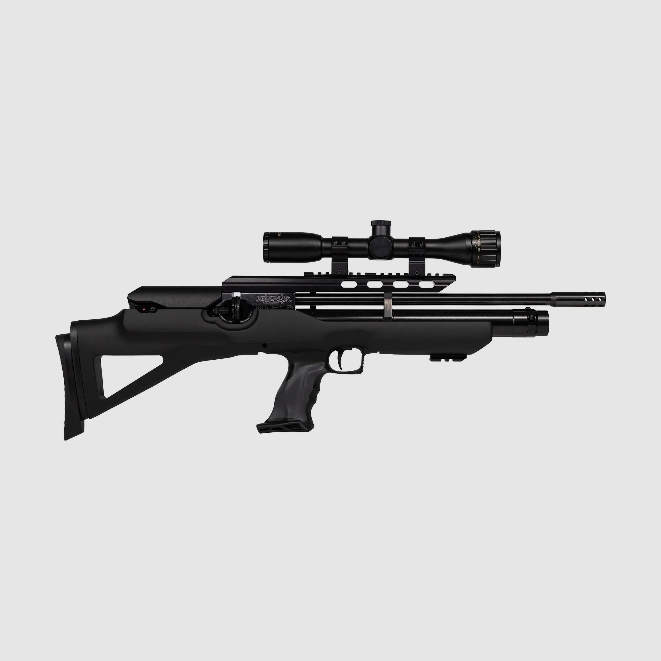 HW 100 Pressluftgewehr Bullpup 4,5 mm F 410 mm Lauf mit Mündungsbremse