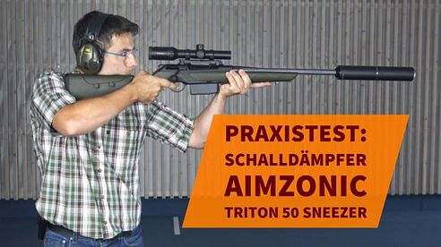 Schalldämpfer für Jagdgewehr im Test: Jagd-Schalldämpfer aimZonic Triton 50 Sneezer - unzerstörbar?