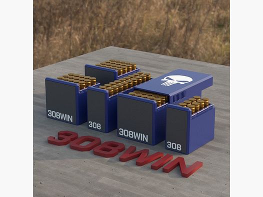 Filamelt Munitionsbox / Ammo Box .308 Winchester – Patronenbox für 50 Schuss, Made in Germany