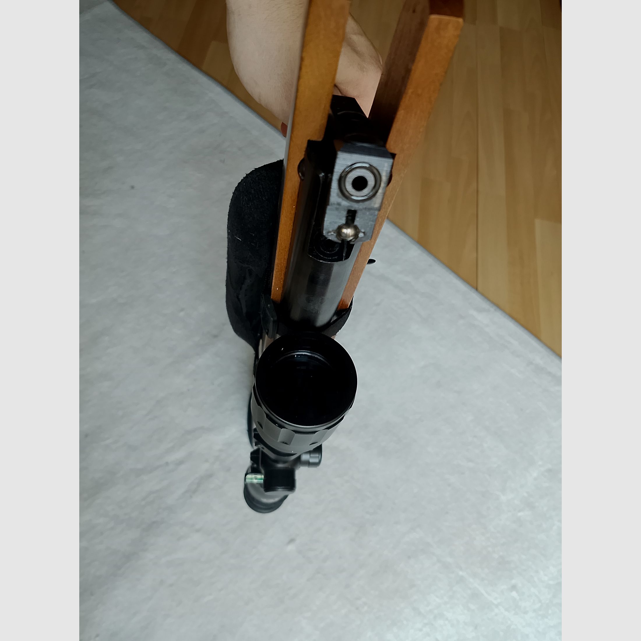 Ruger Air Hawk luchtgeweer kniklader 4,5mm .177 Target Sniper geluiddemper tactisch 3-9x40 richtkijker matchkwaliteit als nieuw