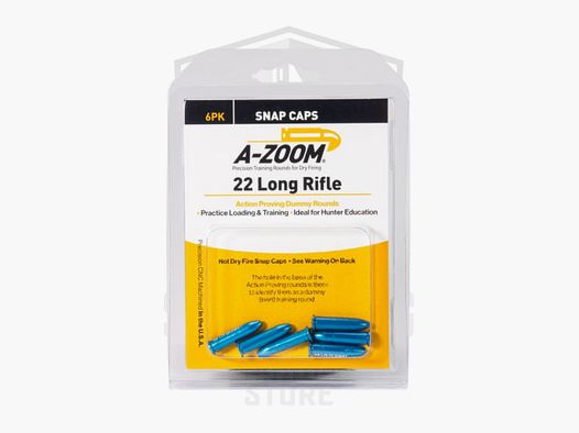 A-Zoom .22LR Snap Caps Cartouches factices, lot de 5, bleues