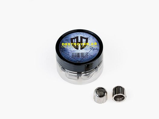 12x DESTROYER.68 | CNC staal verchroomd | 12,4g | 17,3mm | Cal.68 | voor HDR68, HDS68, Milsig