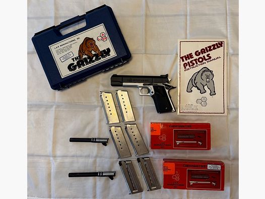 L.A.R. Grizzly Mark 1 Duotone 45 Winmag, verwisselsystemen 45 ACP, 357 Magnum