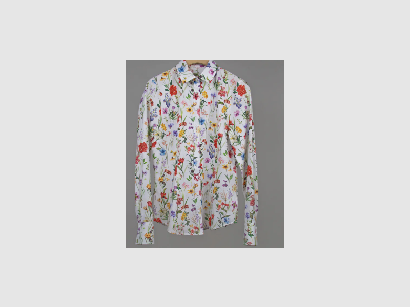 Blusa Ajustada Wallmann con Estampado Floral de Pradera, imagen 1 de 2