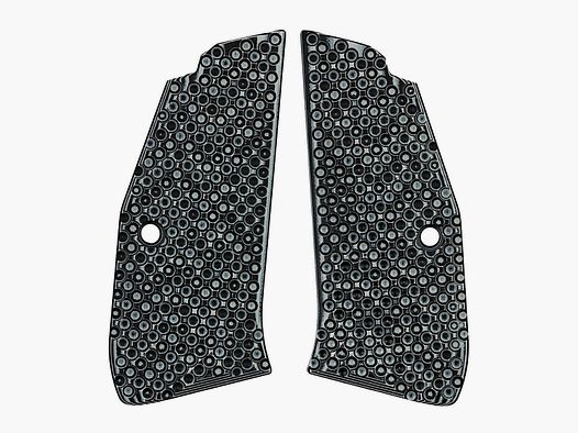 Lok Grips – Griffschalen Palm Swell Bogies für CZ75/Shadow 2 – Light Grey Black