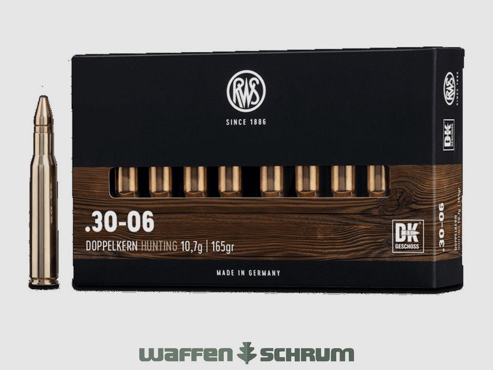 RWS Podwójne Jądro 10,7g - 165gr .30-06Spring