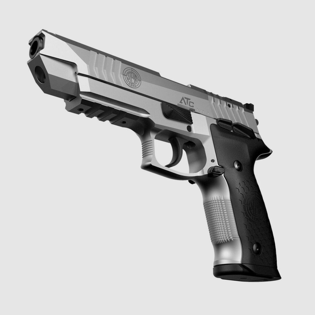 STEYR ATC Base 5" Pistool 9mm Para OR met volledig verstelbare LPA-sportvizier 9mm Luger