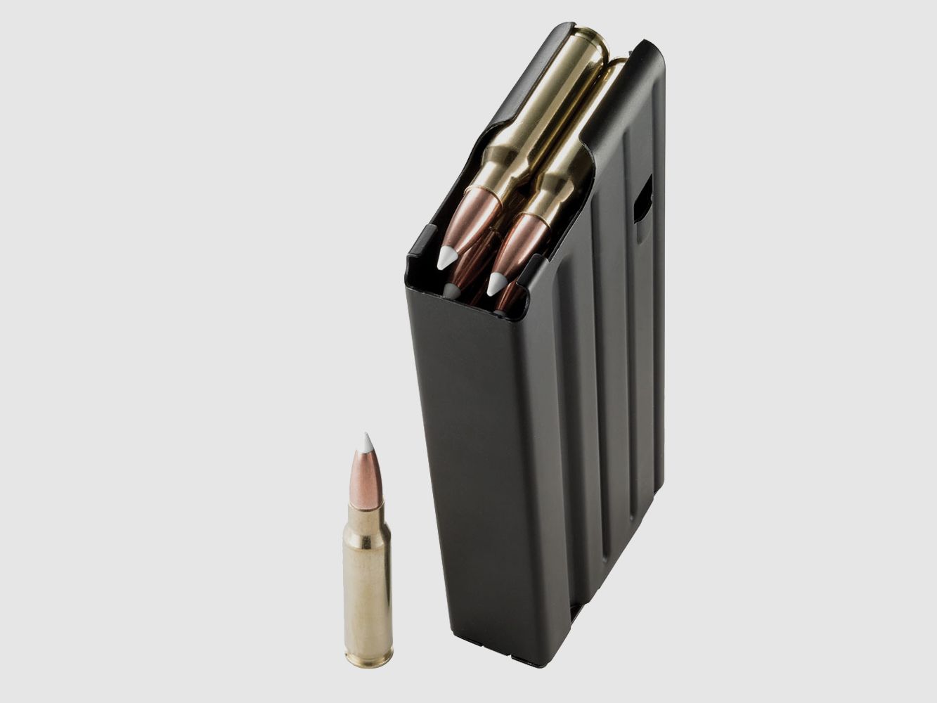 DURAMAG AR10/SR25 .308 WIN/6.5 CM/6.8x51 Magazine 10rd SS BLK, Bild 4 von 5