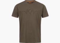 Herren Argali 3D Debossed T-Shirt Dunkelbraun 3XL