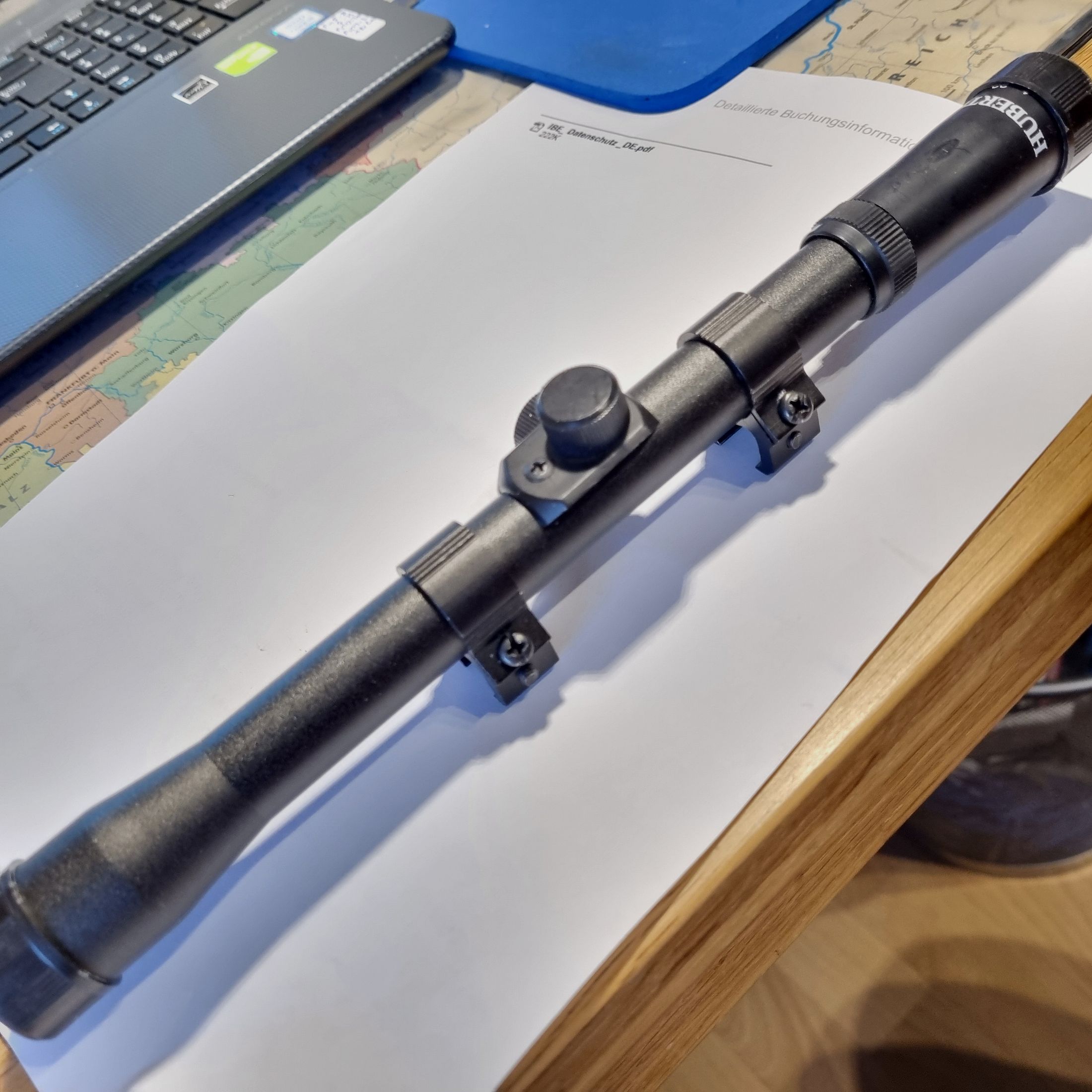 HW 50 4,5 mm, mit Schalldämpfer und ZF Hubertus 4x20