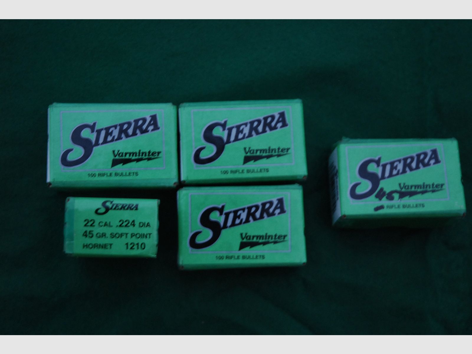 .224 / 5.6 mm 45 gr / 2.9 g Sierra Varminter bullets for Hornet 445 pieces