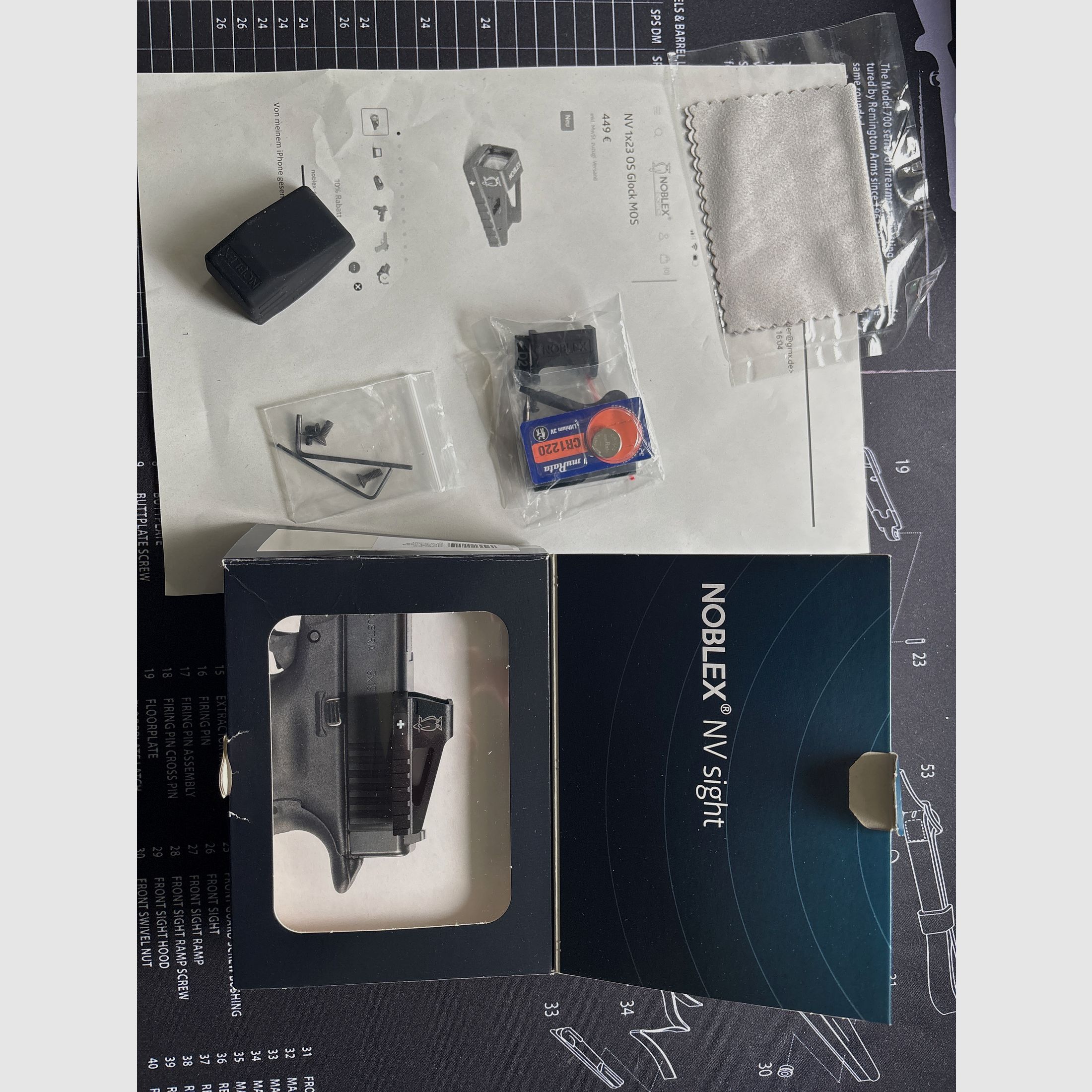 For sale like-new Noblex NV OS 1x23 Glock MOS