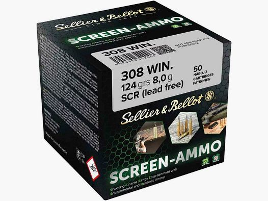 Sellier & Bellot FMJ Screen Munizioni Zinco 124grs - 50 pz