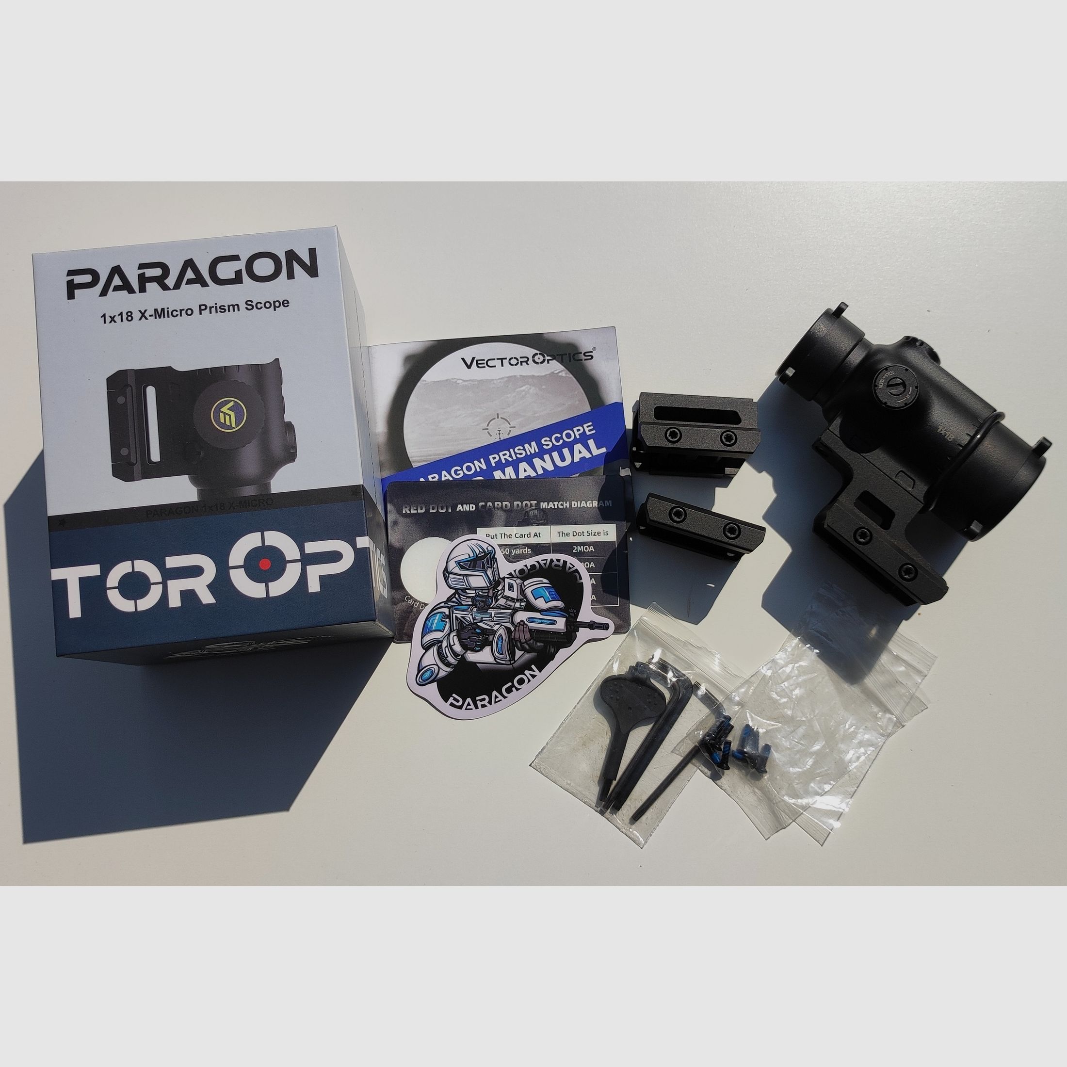 Vector Optics SCPS-M10 Paragon 1X18 Mini Prism Scope