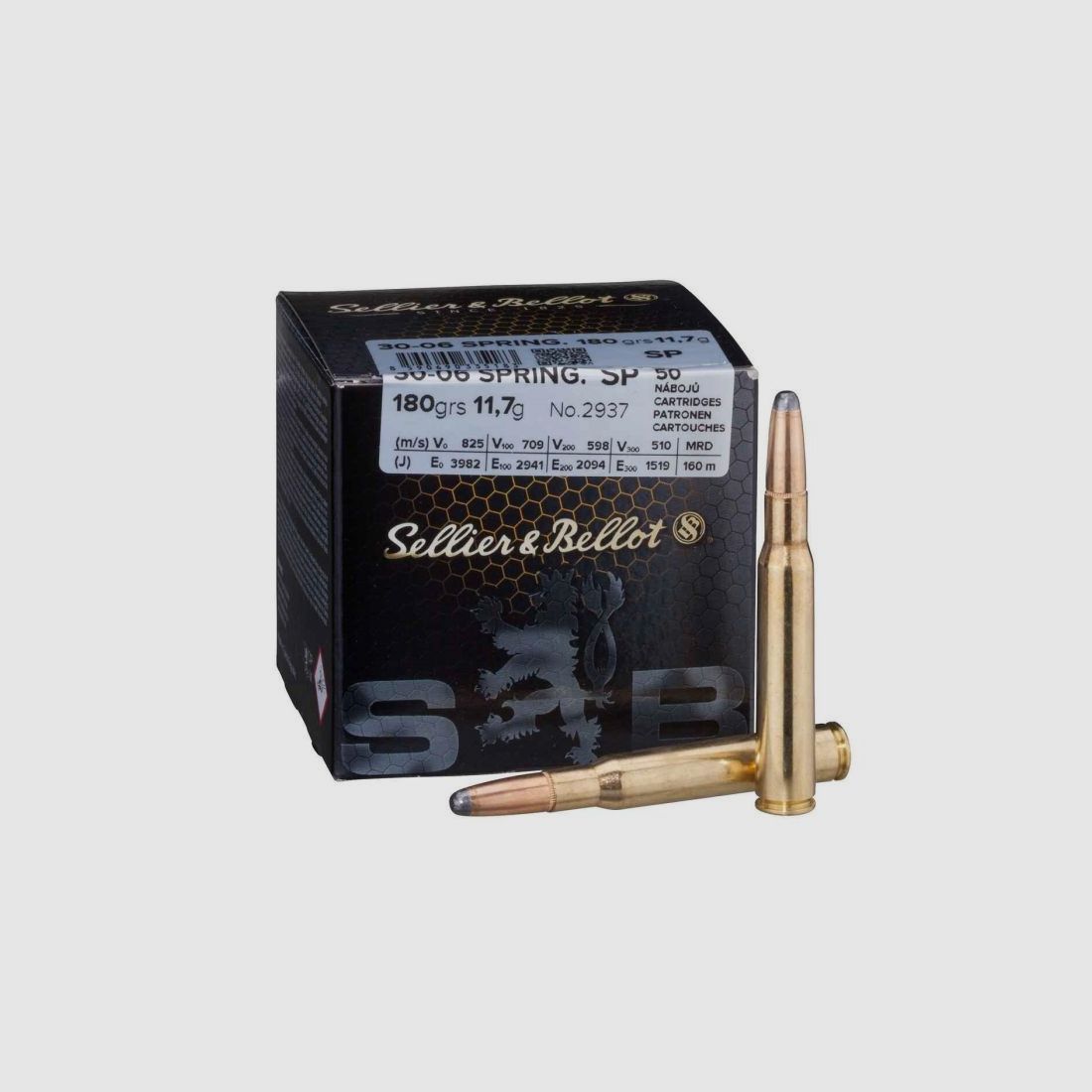 Sellier & Bellot SP 180grn .30-06 (50 pièces)