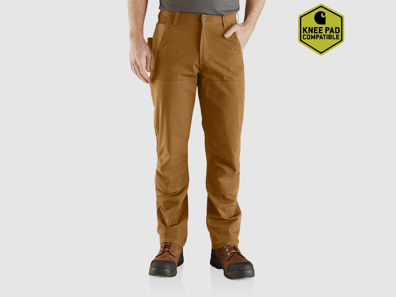 Pantaloni Carhartt Steel Double Front Uomo Carhartt® Marrone W32/L32