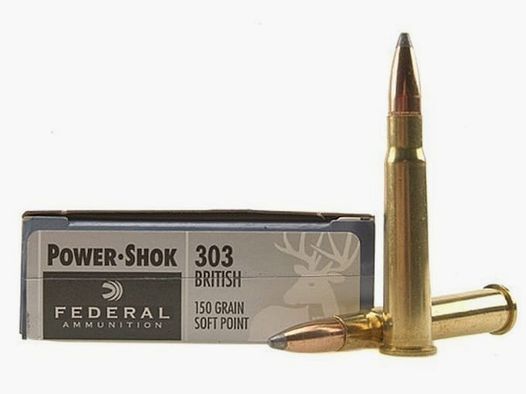Federal Power-Shok .303 British 150GR JSP 20 cartuchos