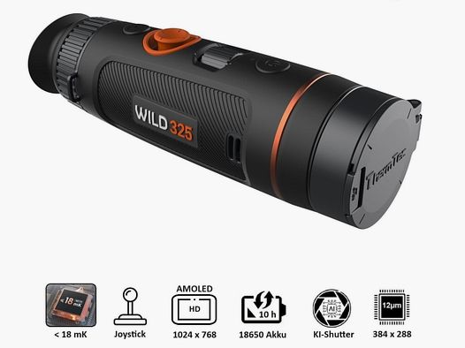 Cámara termográfica ThermTec WILD 325 lente de 25 mm 18 mk 384x288